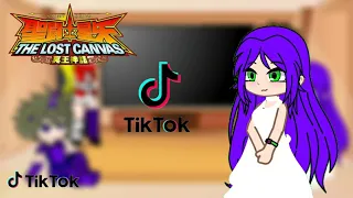 Tenma,Yato,Yuzuriha,Sasha/Athena, reagindo a Tiktokrs deles 🌟 Saint Seya The Lost Canvas 🌟