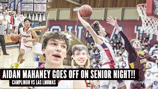 Campolindo vs Las Lomas | St Marys Bound Aidan Mahaney BAPTIZE DEFENDER On Senior Night In Big Crowd