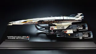 Normandy SR-2 Mass Effect - 3D Printed - 1:800 - sci-fi Model