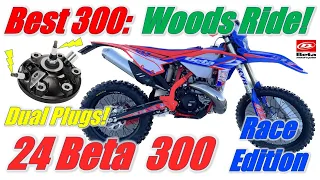 Best 300 2-stroke?  2024 Beta 300 Race Edition Woods Riding!