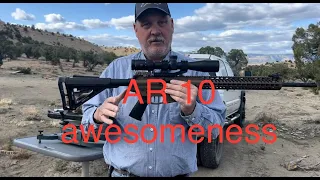 Zeiss 4-16 conquest mounted on a AR 10 sight in Part 1