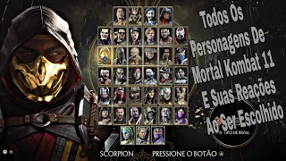 Mortal Kombat 11 - Todos Os Personagens E Suas Reações (Atualizado 2021)