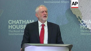 Corbyn accuses May of pandering to Trump