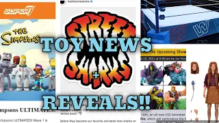 TOY NEWS and REVEALS!! STREET SHARKS, SIMPSONS, NECA, TMNT,  HASBRO, MATTEL, WWE!!