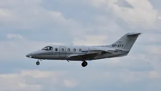 Smart Jet Hawker Beechcraft 400XP SP-ATT arriving at Cambridge