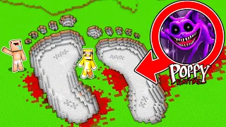 ¡Encontramos la ATERRADORA HUELLA de CATNAP GIGANTE en MINECRAFT! 😰