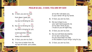 O GOD, YOU ARE MY GOD / Song of Neocatechumenal Way