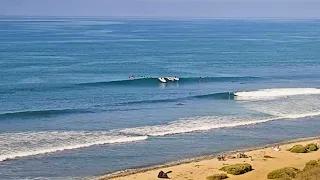Combo swell at Lower Trestles, California on August 25, 2022