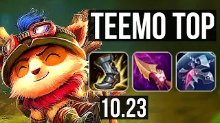 TEEMO vs MORDEKAISER (TOP) | Rank 1 Teemo, 900+ games, Legendary, 10/3/9 | KR Master | v10.23