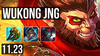 WUKONG vs EKKO (JNG) | 600+ games, 1.1M mastery, Legendary, 8/2/5 | KR Master | 11.23