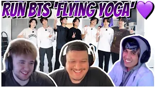 Flying yoga time with the boys / Fly BTS Fly Part.1 Reaction #bts #runbts #btsreaction