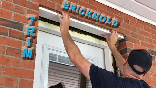 How to install exterior door trim on a brick house