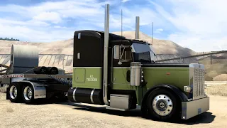 Stretched Peterbilt 379 - (Extreme Parking on Steep Hill) - American Truck Simulator