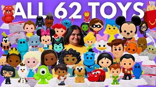 I BOUGHT EVERY MCDONALD'S DISNEY 100 HAPPY MEAL TOY! COMPLETE SET OF 62 UNBOXING AND REVIEW!