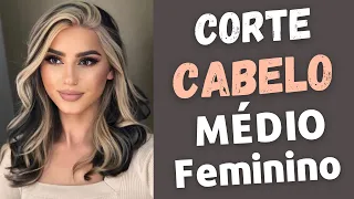 CORTE DE CABELO FEMININO MÉDIO Pra 2023 TENDÊNCIA - MODA MODA