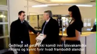 Ástþór orðlaus á vinnustaðafundi RÚV