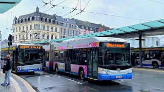 Trolleybuses in Solingen, Germany 🇩🇪 | Stadtwerke Solingen | 2023