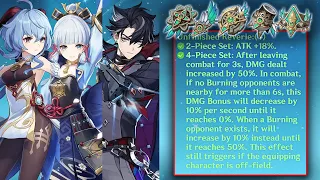 New Infinite Melt Artifact Set On Ganyu, Ayaka And Wriothesley (Unfinished Reverie) | Genshin Impact