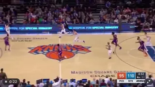 Porzingis Swats it at One End & Slams it at the Other