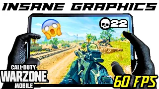 IMMERSIVE GRAPHICS + GAMEPLAY 60 FPS WARZONE MOBILE - 120 FPS IPAD PRO 4TH GEN HANDCAM GAMEPLAY