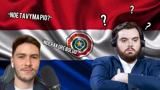 Ibai escucha por primera vez el acento Paraguayo.