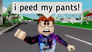 When i PEED my PANTS in School 😂 (ROBLOX) brookhaven meme