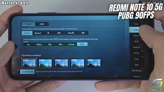 Xiaomi Redmi Note 10 5G test game PUBG Smooth 90 FPS Graphics | Dimensity 700, 90Hz Display