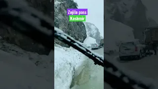 Live snowfall zojila pass kashmir #travel #truck #subscribetomychannel #drivingtest #trucking