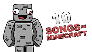 10 SONGS IN MINECRAFT | 10 Songs in Real Life [Parodie] | Alphastein