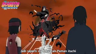 Begini Reaksi Sarada Jika Melihat Kekuatan Dahsyat Uchiha Itachi - Penerus Dojutsu Sharingan