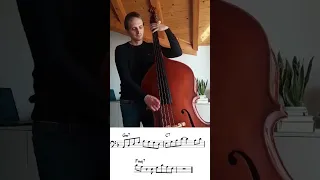 5 phrases on major II-V-I for double bass