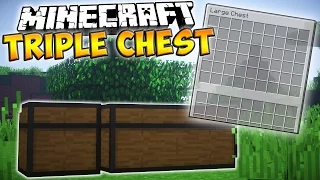 How to Make a Triple Chest in Minecraft - Minecraft Triple Chest Glitch! (Minecraft Tutorial)