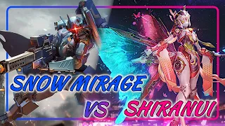 Snow Mirage VS Shianui 1:2! GG Shiranui! Super mecha Champions! Snow Mirage Gameplay!