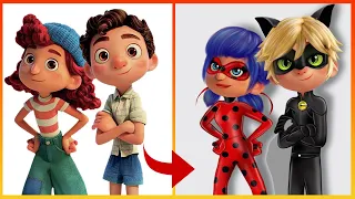 Luca Pixar Glow Up into Miraculous Ladybug Glow Up - Disney Transformation