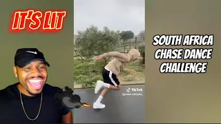 My First Time Reacting to the VIRAL CHASE DANCE challenge 🔥🔥🔥 Amapiano! | TFLA