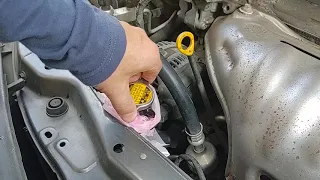 Engine Coolant change Toyota Camry 2011