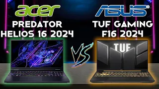 Tuf Gaming F16 2024 vs Predator Helios 16 2024: The Newest and Best Gaming Laptops | Tech compare