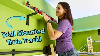 How to Build a Train Track Around a Ceiling // LEGO Train