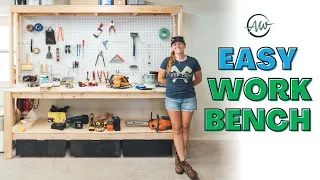 How To Build A Workbench For Your Garage | Easy 2x4 DIY!