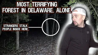 **ALONE** SCARY PEOPLE CHASED ME THROUGH THE FOREST AT NIGHT