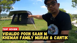 Tent Review: Cara pasang VIDALIDO POON SAAN M | Khemah family harga murah #mykhalishjourney