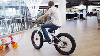 skinny guy on a fatbike