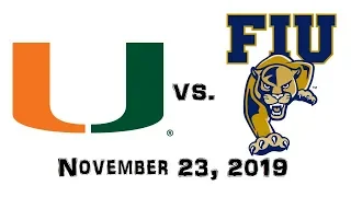 November 23, 2019 - Miami Hurricanes vs. FIU Panthers Full Football Game