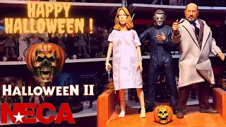 NECA TOYS HALLOWEEN II LAURIE STRODE AND DR. LOOMIS 2 PACK REVIEW!!!