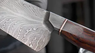 FIRE HORSE FORGE // DAMASCUS STEEL CHEF'S KNIVES