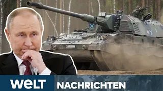 HEFTIGE KÄMPFE: Putin in Wut - Deutsche Panzerhaubitze 2000 an der Donbass-Front I WELT Nachtstream