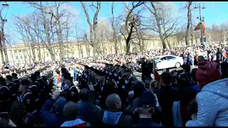 Санкт-Петербург парад победы строевая песня В.Цой Группа крови. Крутяк. Приколы