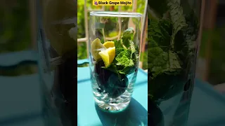 Grape Mojito😍 | 🍇Black grapes Mojito recipe | #shorts