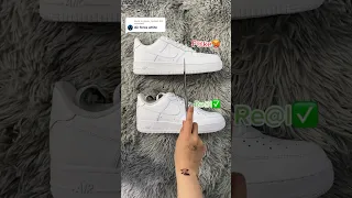 Real Vs Fake White Nike Air Force 1 🤍 #sneakerhead #sneakers #viral