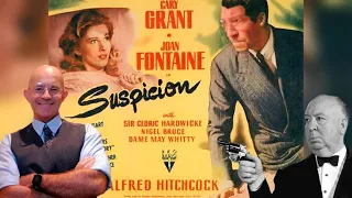 SOSPECHA:  ALFRED HITCHCOCK y CARY GRANT ponen DE LOS NERVIOS a JOAN FONTAINE!!!